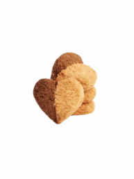 Cookies coeur vanille cacao uai - Le Biscuit